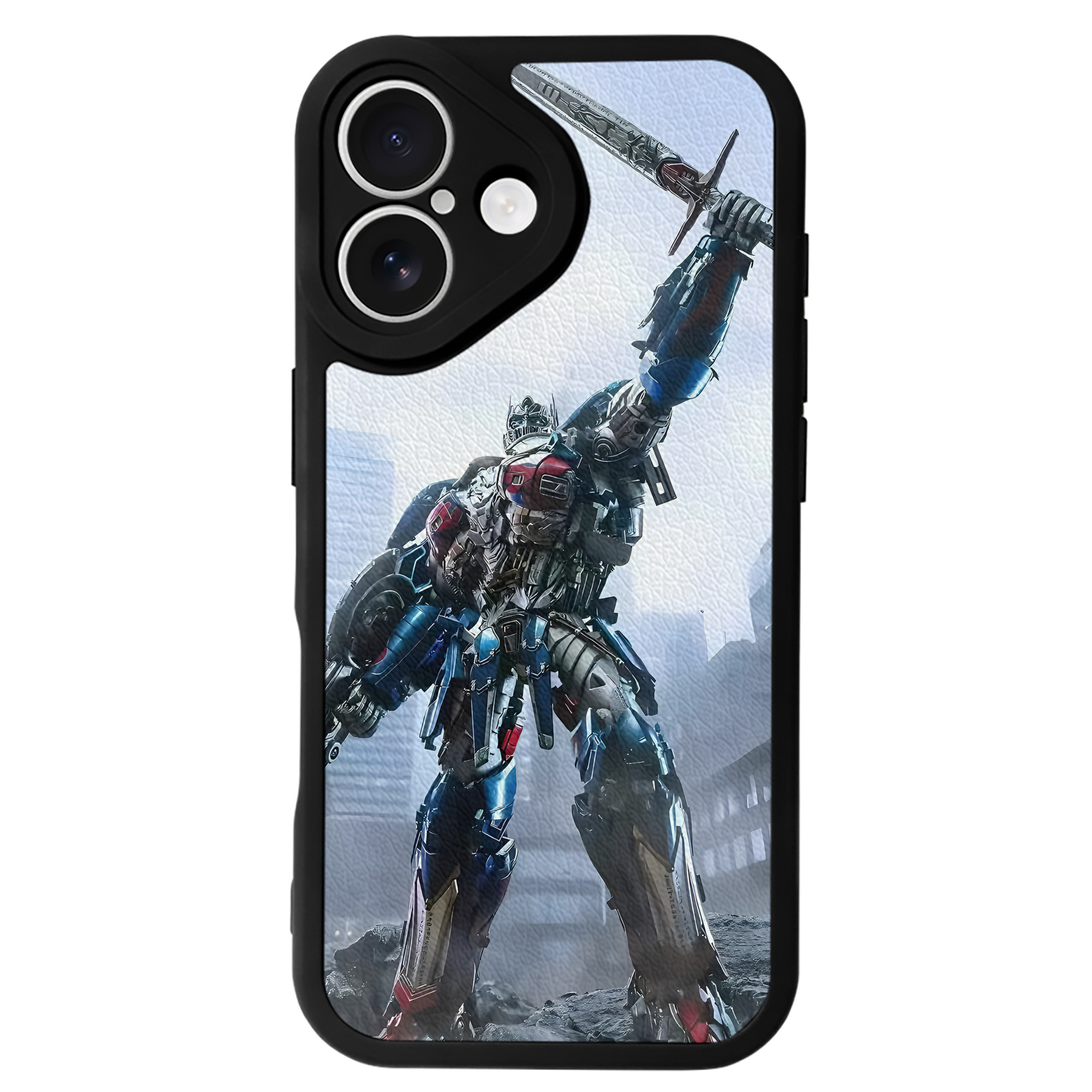 （画像用） Transformers トランスフォーマー 【iPhone 16シリーズ対応】シリコンスマホケース（レザー調） 材質：シリコン